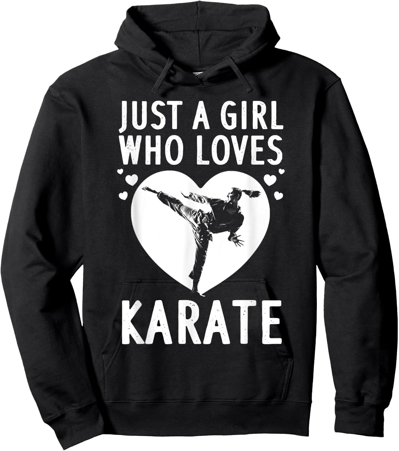 Funny Karate Girls Karate Black Belt Martial Arts Hoodie - Hoodie | Black