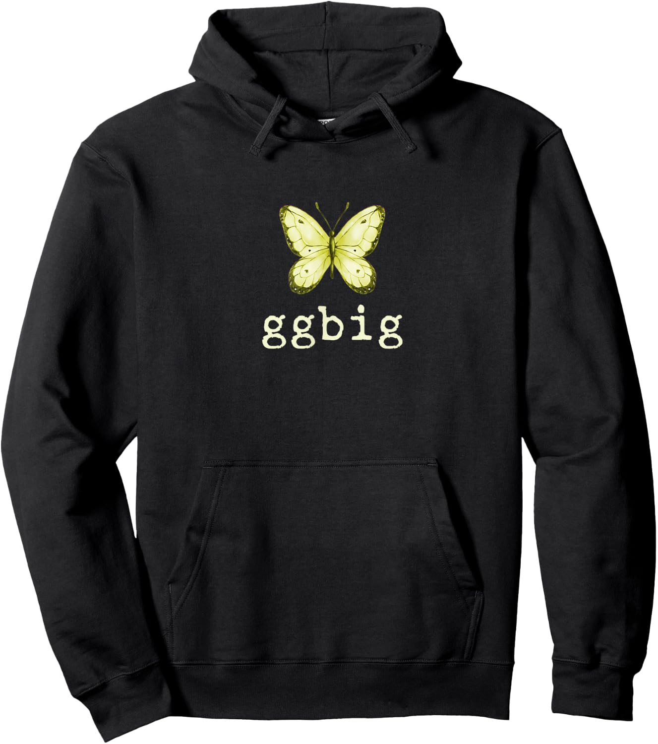 GGBig Butterfly Sorority Reveal Big Little for Lil Sister Hoodie - Hoodie | Black