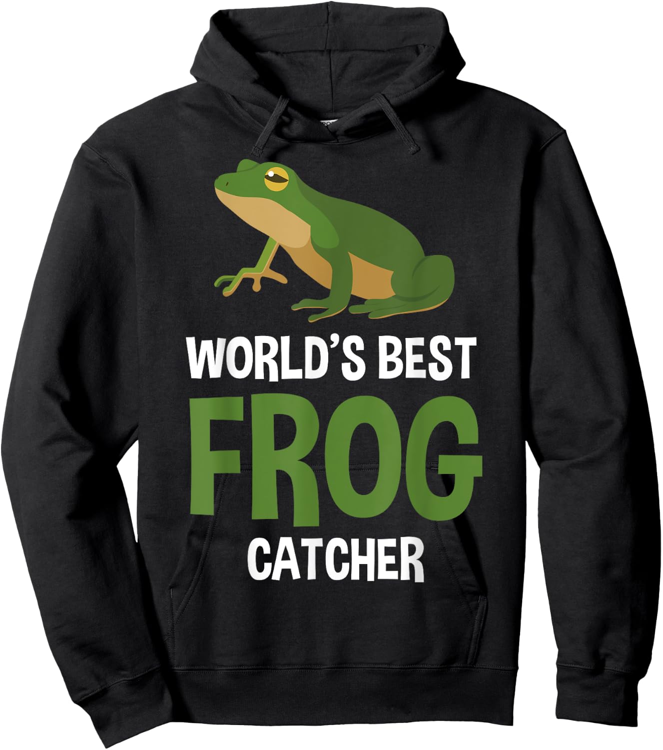 World's Best Frog Catcher Gift Boys Girls Kids Frog Hunter Small Hoodie - Hoodie | Black