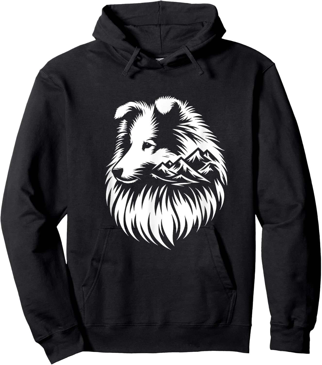 Shetland Shepherd Dog Sheltie Nature Design Hoodie - Hoodie | Black