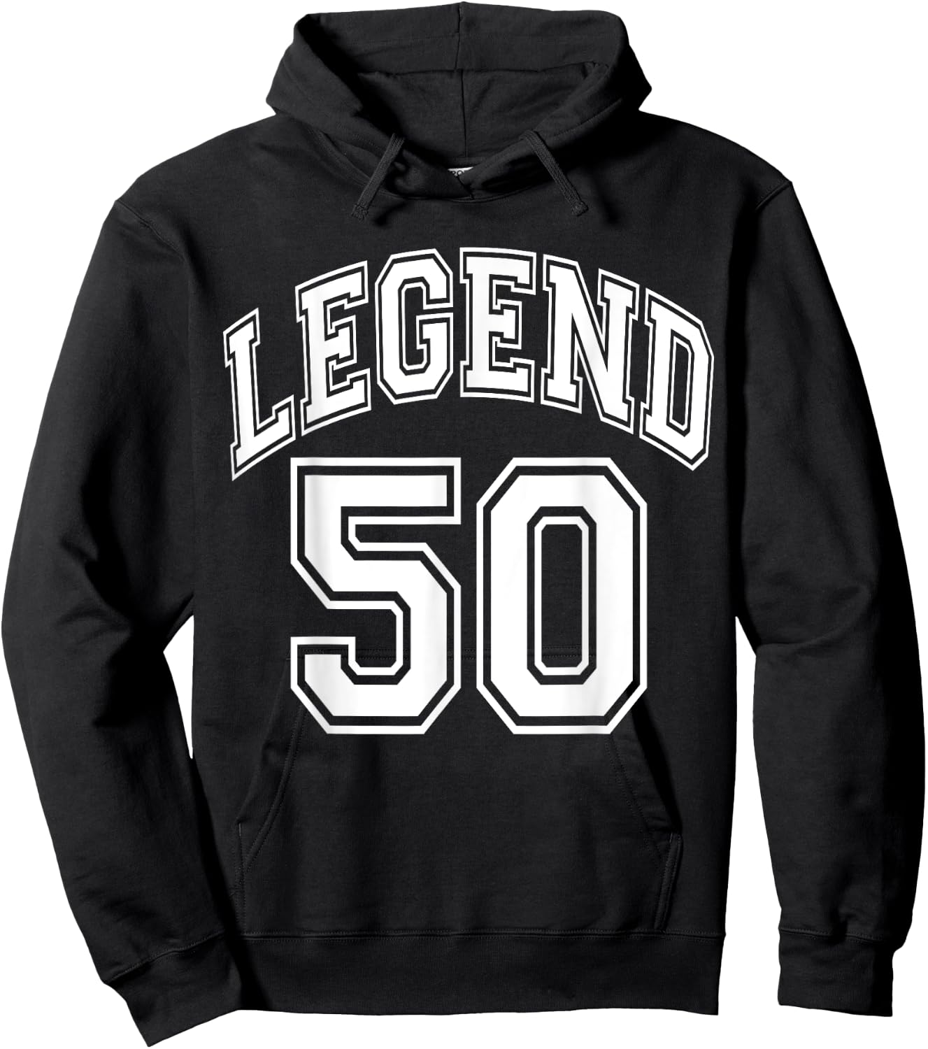 Legend 50 Number Varsity Team - 50th Birthday & 50 Years Old Hoodie - Hoodie | Black