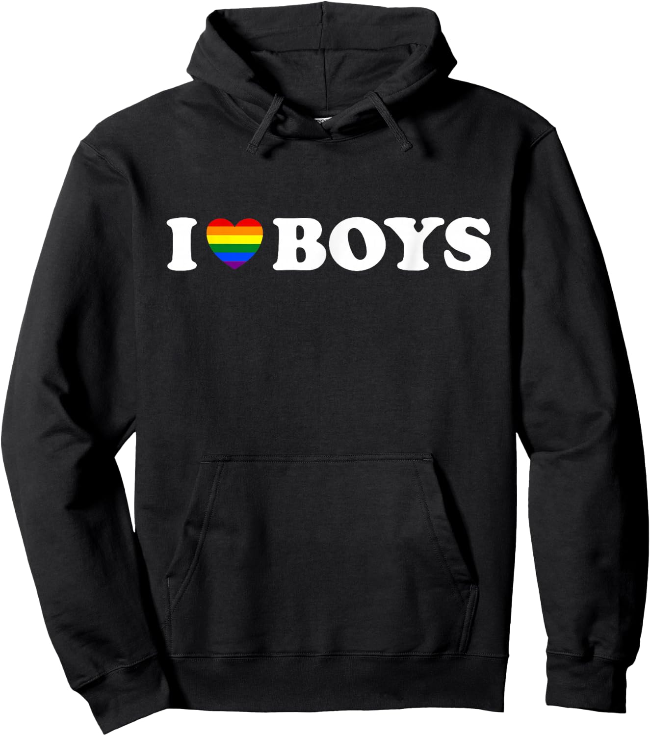 Ich liebe Männer Love Boys Gay Pride Regenbogen Schwulen Hoodie - Hoodie | Black