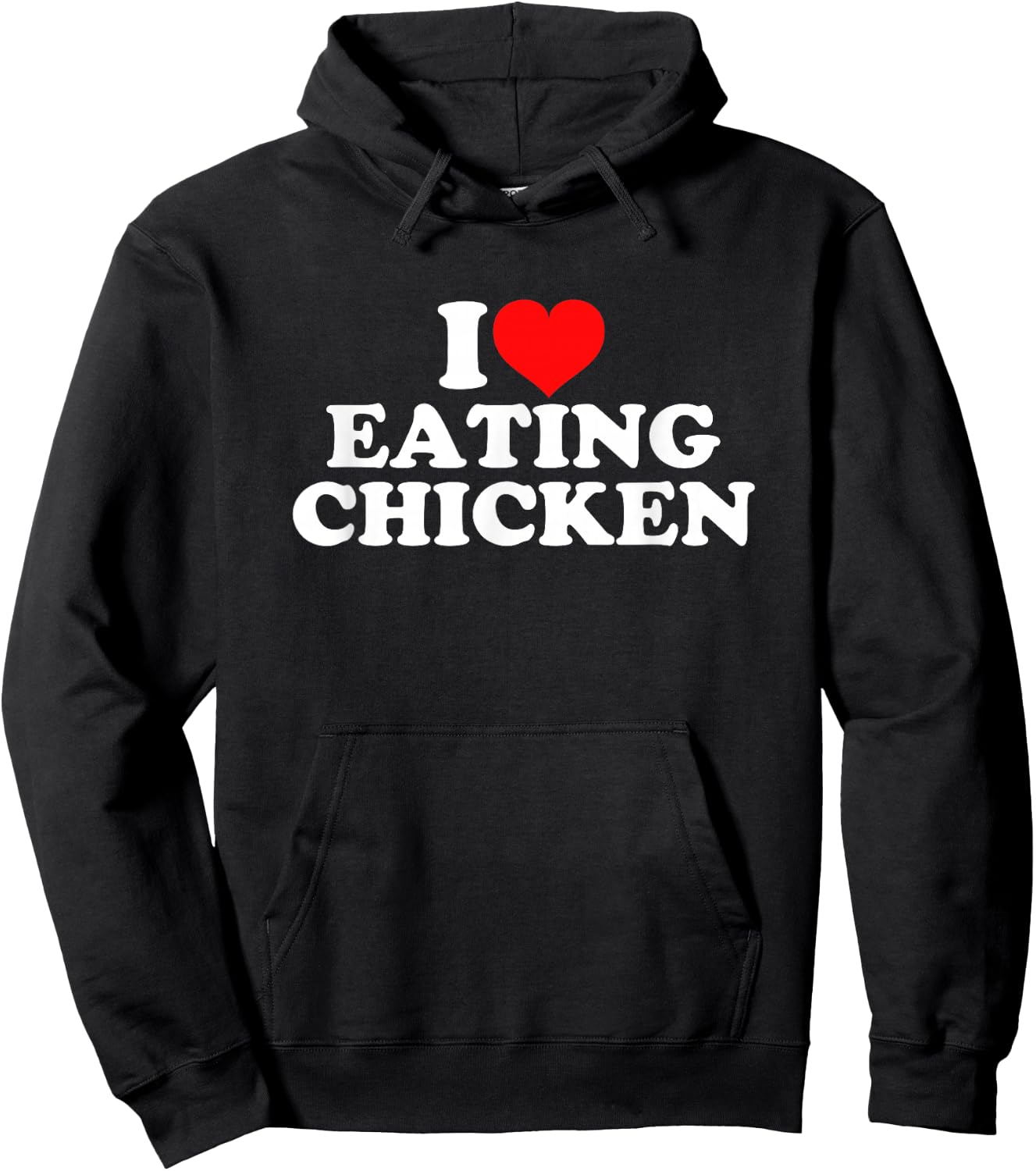 I Love Eating Chicken Hoodie - Hoodie | Black