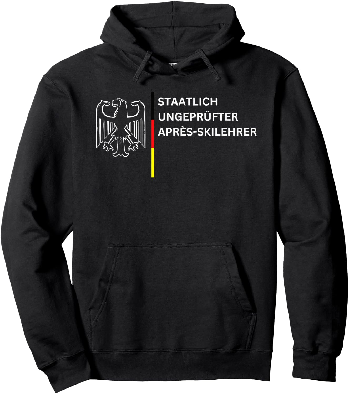 State Untested Après Ski Instructor , black Hoodie - Hoodie | Black