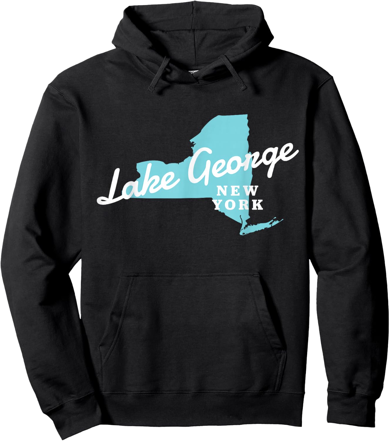 Lake George NY New York State Lake George Hoodie - Hoodie | Black