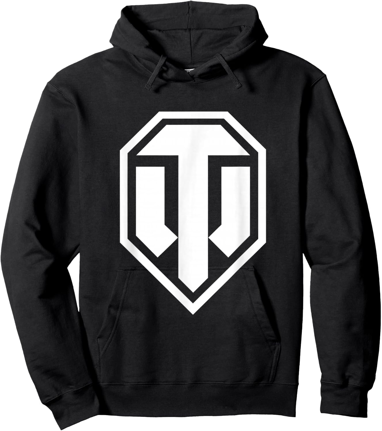 World of Tanks Logo (white) , black Hoodie - Hoodie | Black