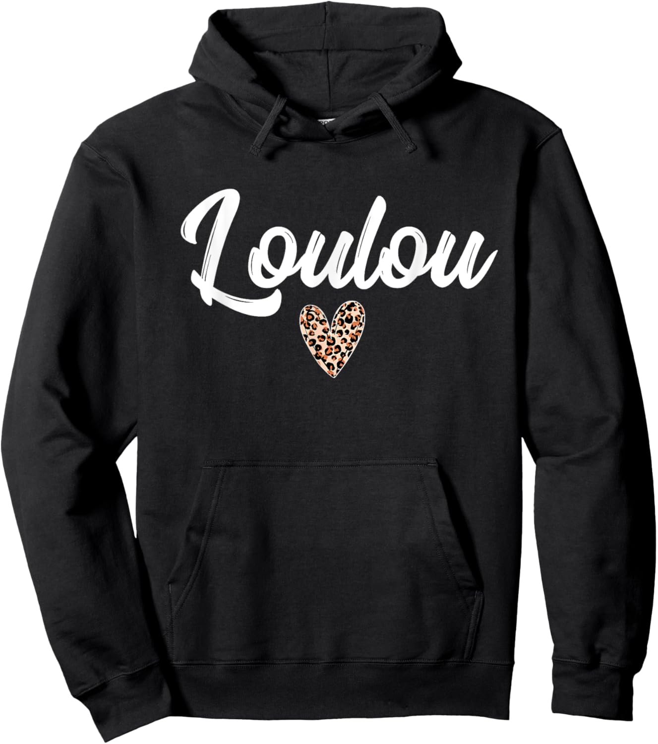 Loulou nickname gift girl woman man couple Valentine's Day Hoodie - Hoodie | Black