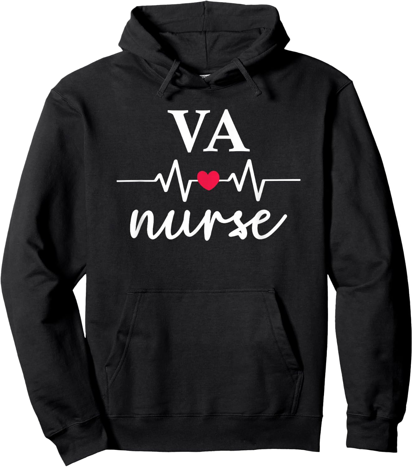 Cute Va Nurse RN Nursing Department Hoodie - Hoodie | Black