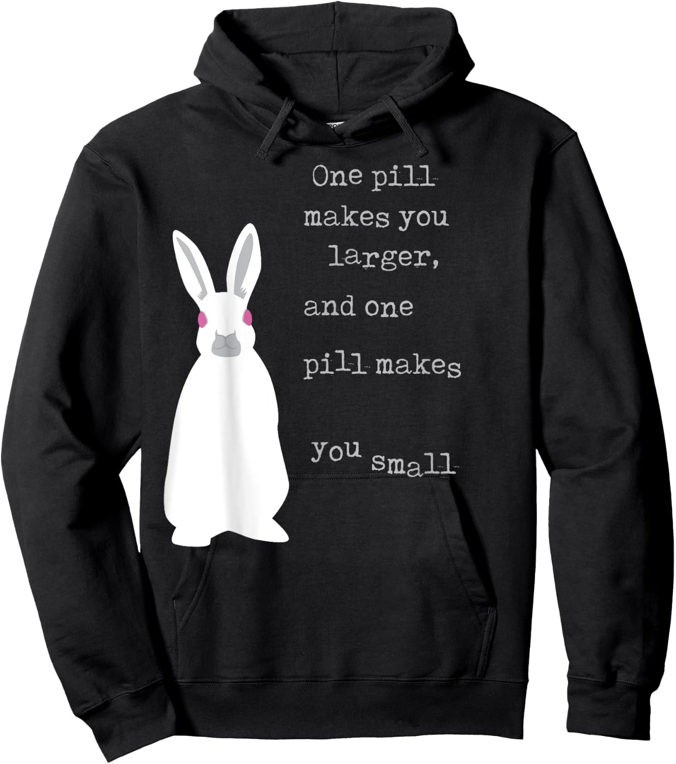 LyricLyfe White Rabbit Hoodie - Hoodie | Black