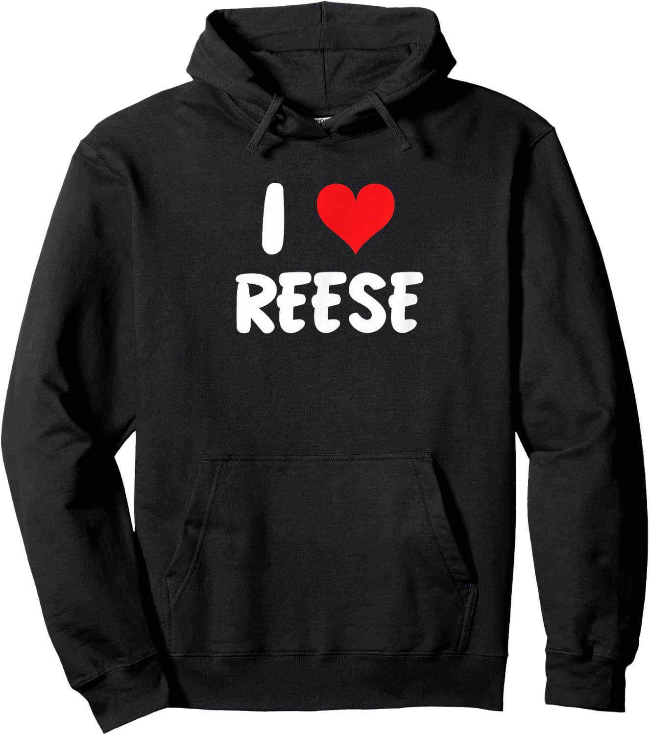 I Love Reese - Heart Hoodie - Hoodie | Black
