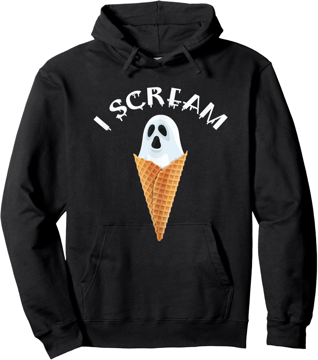 I Scream Halloween Hoodie - Hoodie | Black