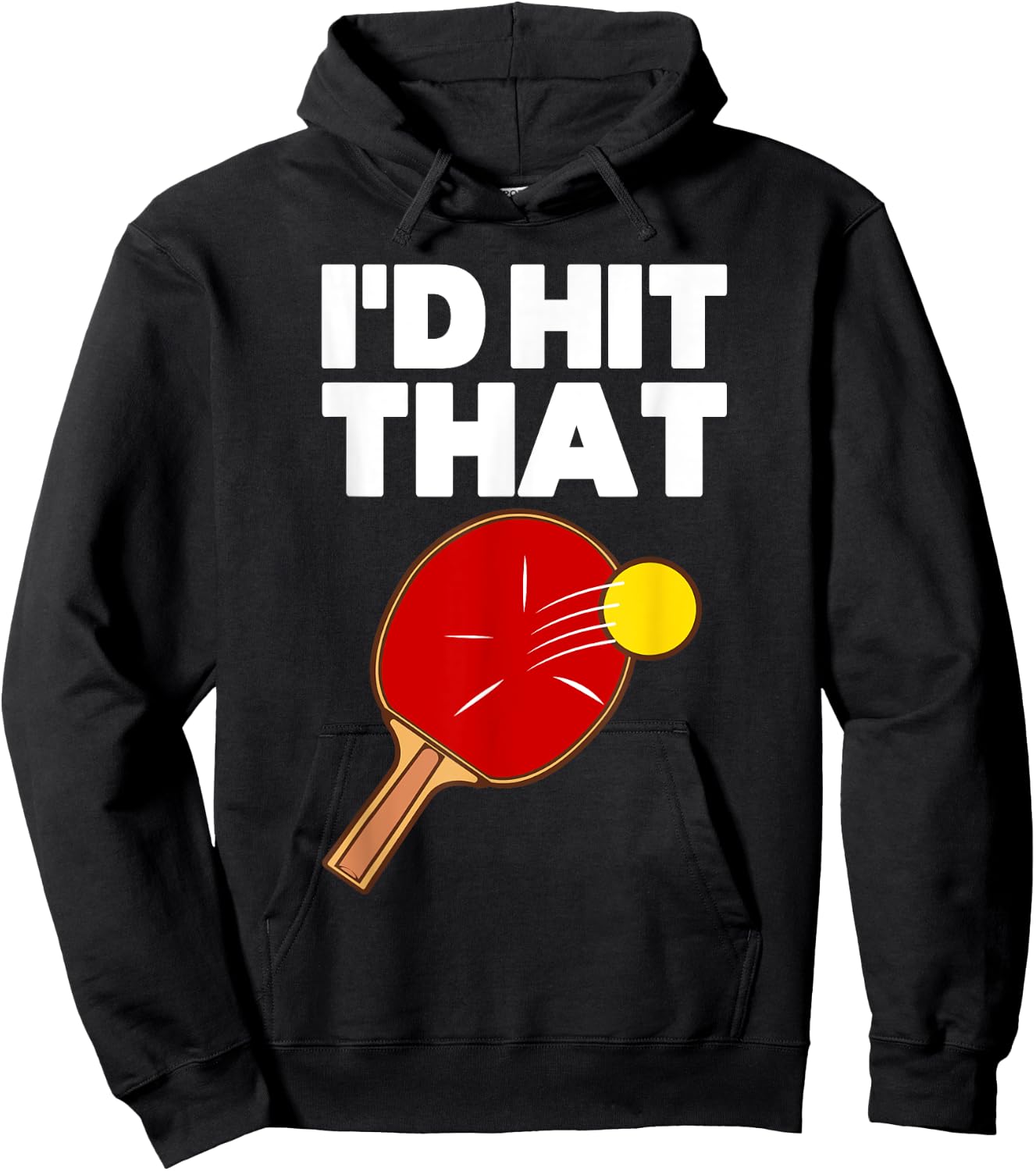 Cool Table Tennis Design Women Game Ping Pong Lovers Hoodie - Hoodie | Black