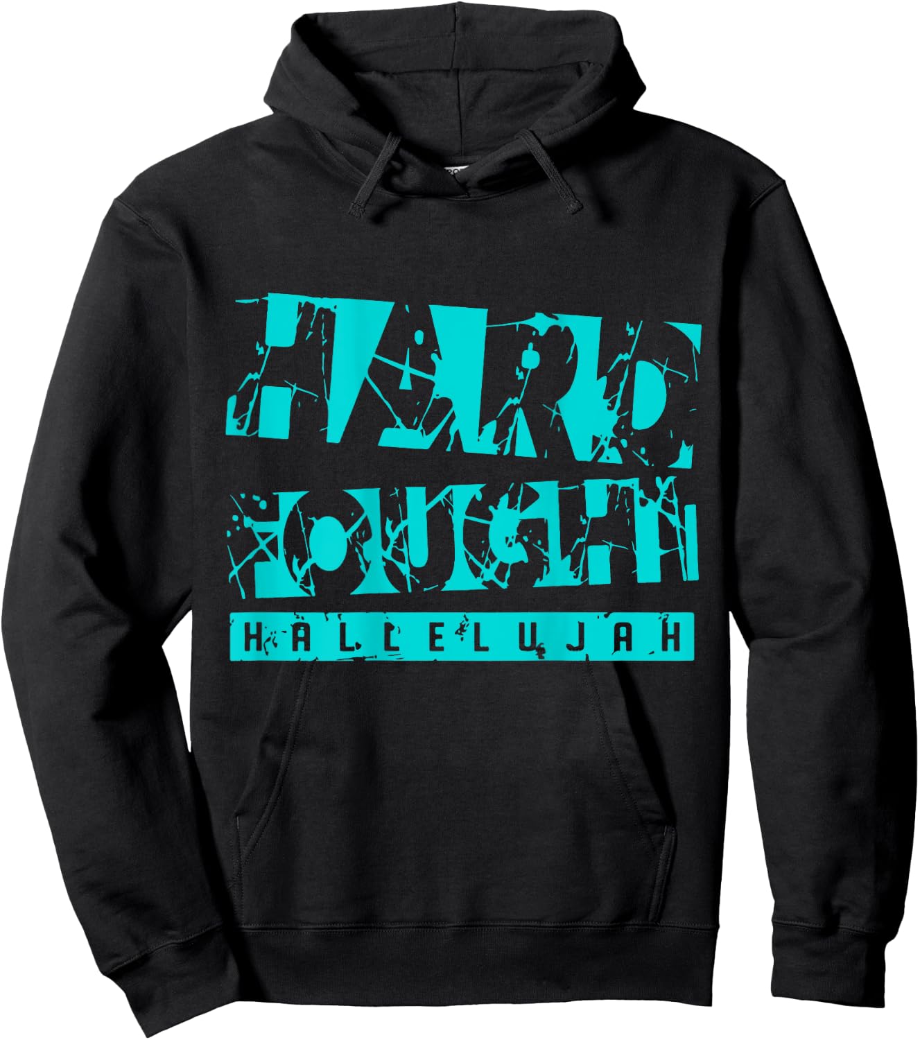 Hard Fought Hallelujah on back Hoodie - Hoodie | Black