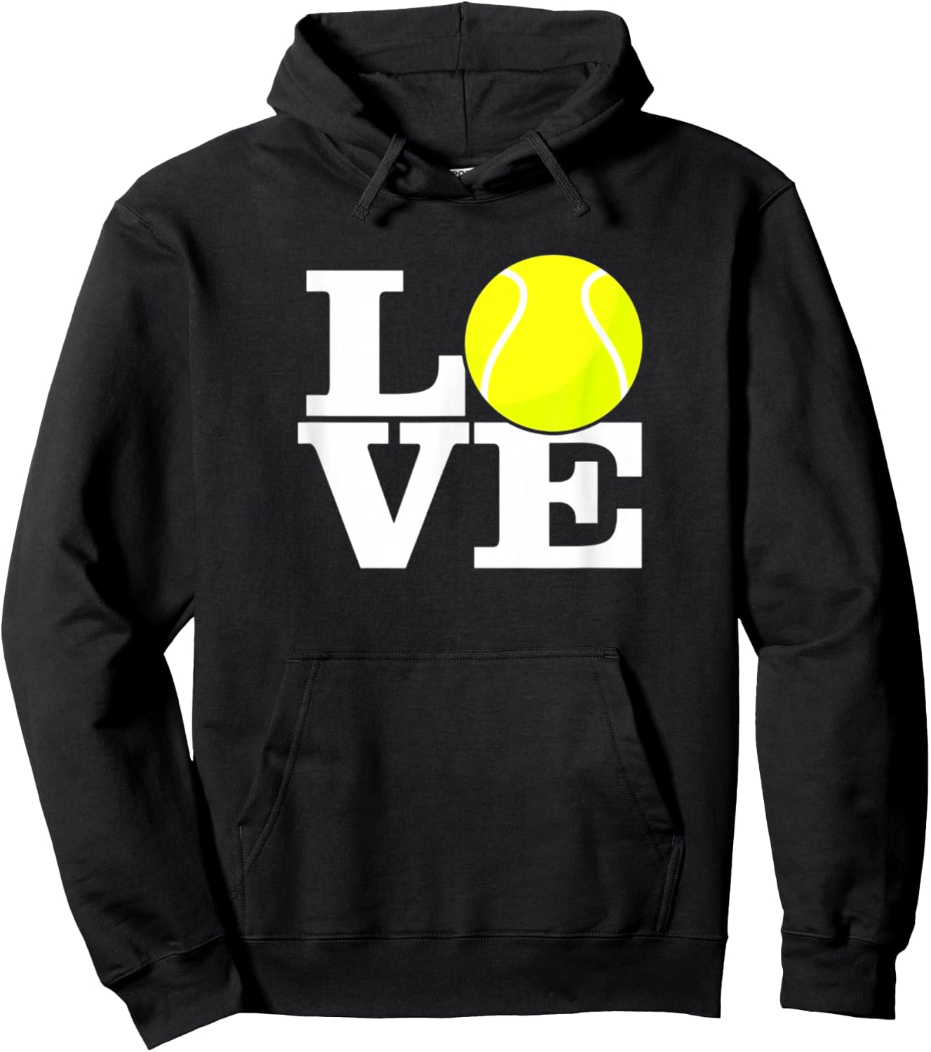 Love Tennis Ball Hoodie - Hoodie | Black