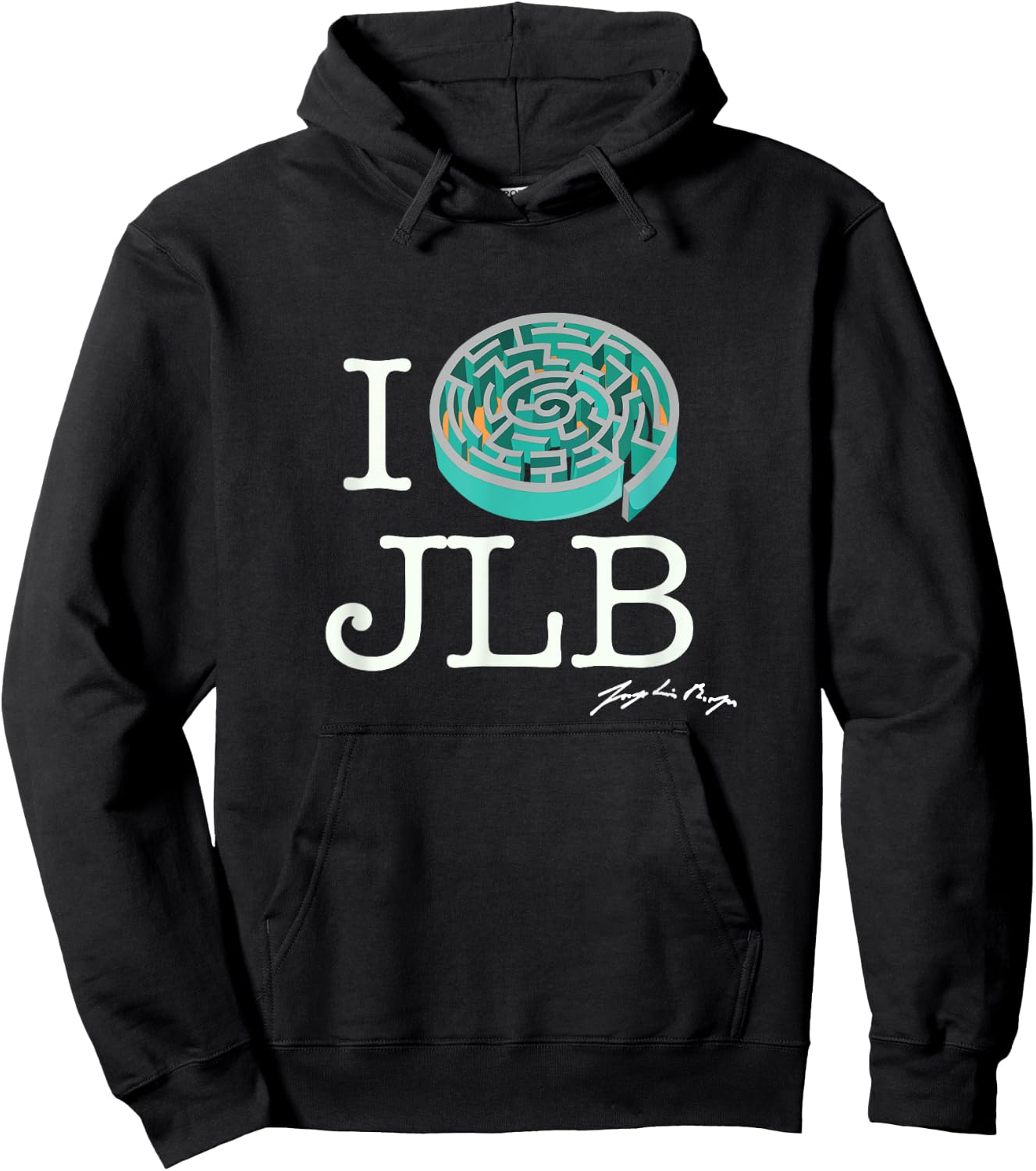 I Labyrinth Jorge Luis Borges Hoodie - Hoodie | Black