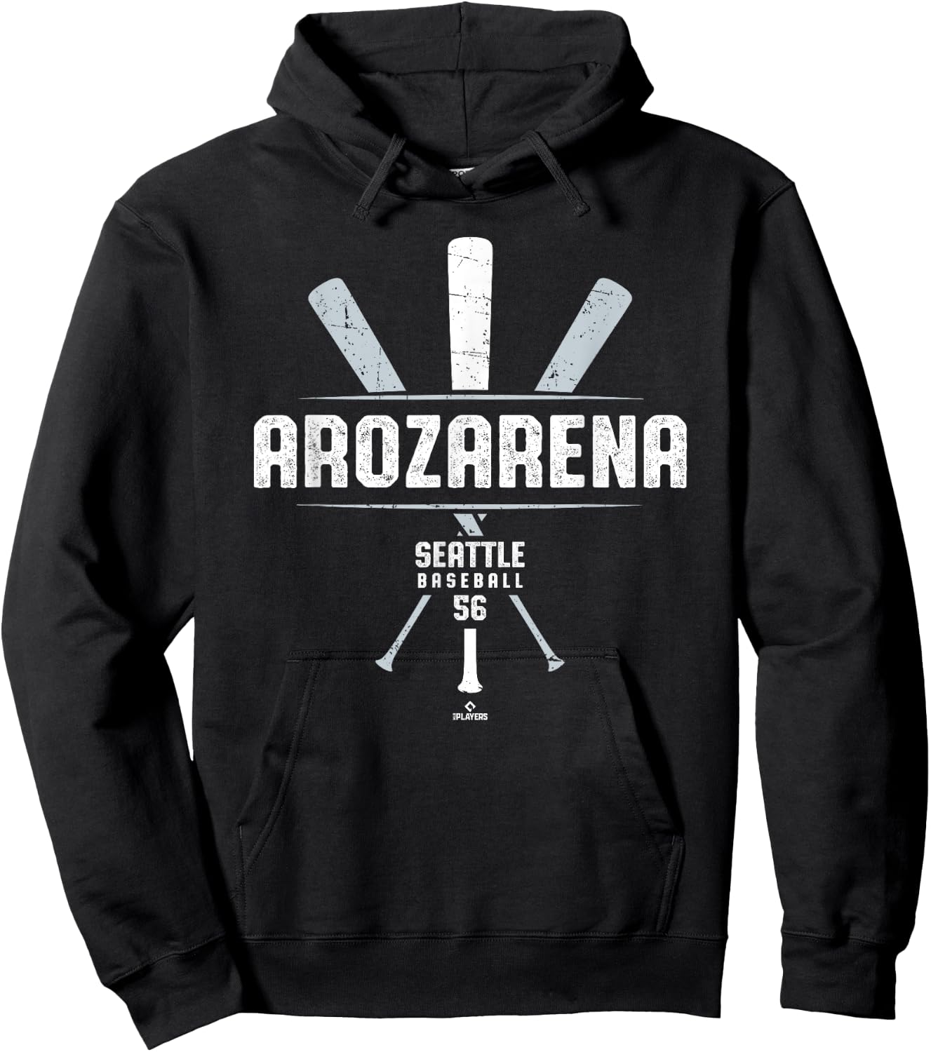 Vintage Baseball Bat Gameday Randy Arozarena Seattle Hoodie - Hoodie | Black