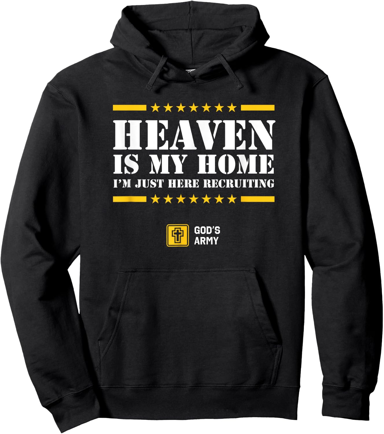 Christian Shirt - Heaven is My Home - Jesus Eternal Life Hoodie - Hoodie | Black