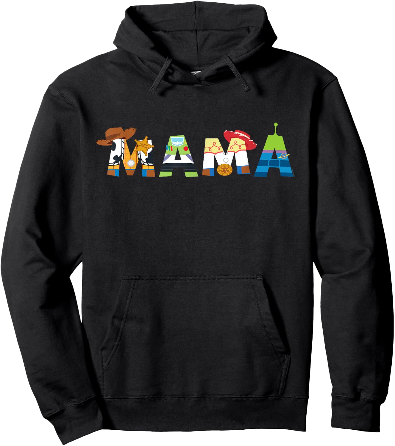 Disney and Pixar's Toy Story Mama Mother's Day Mom Birthday , Black, S Hoodie - Hoodie | Black