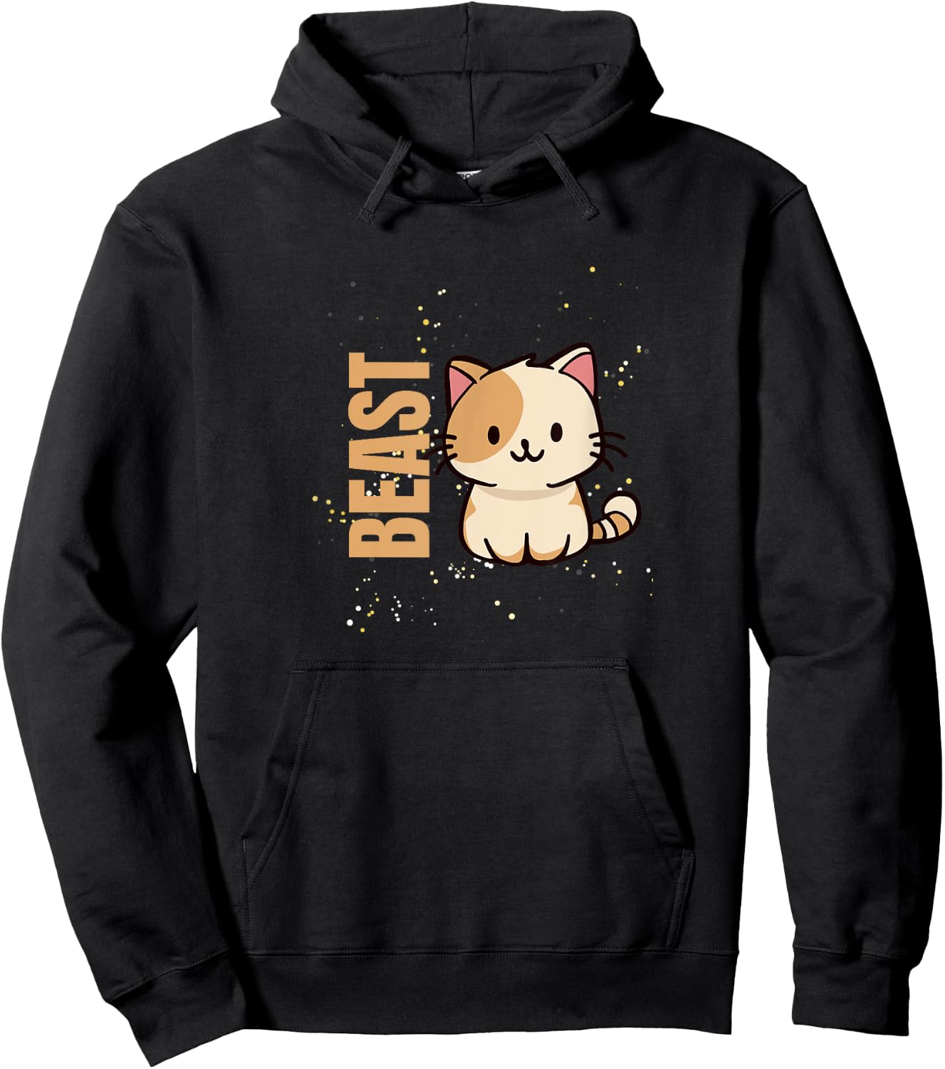 Beast - Cute Cat with Humour Hoodie - Hoodie | Black
