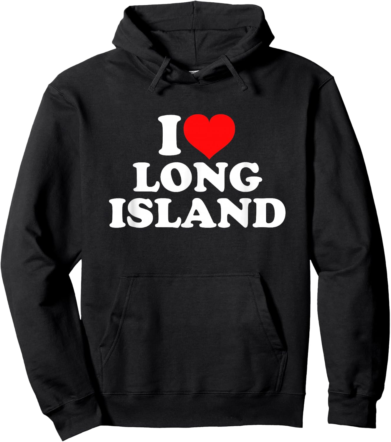 I Love Long Island Hoodie - Hoodie | Black