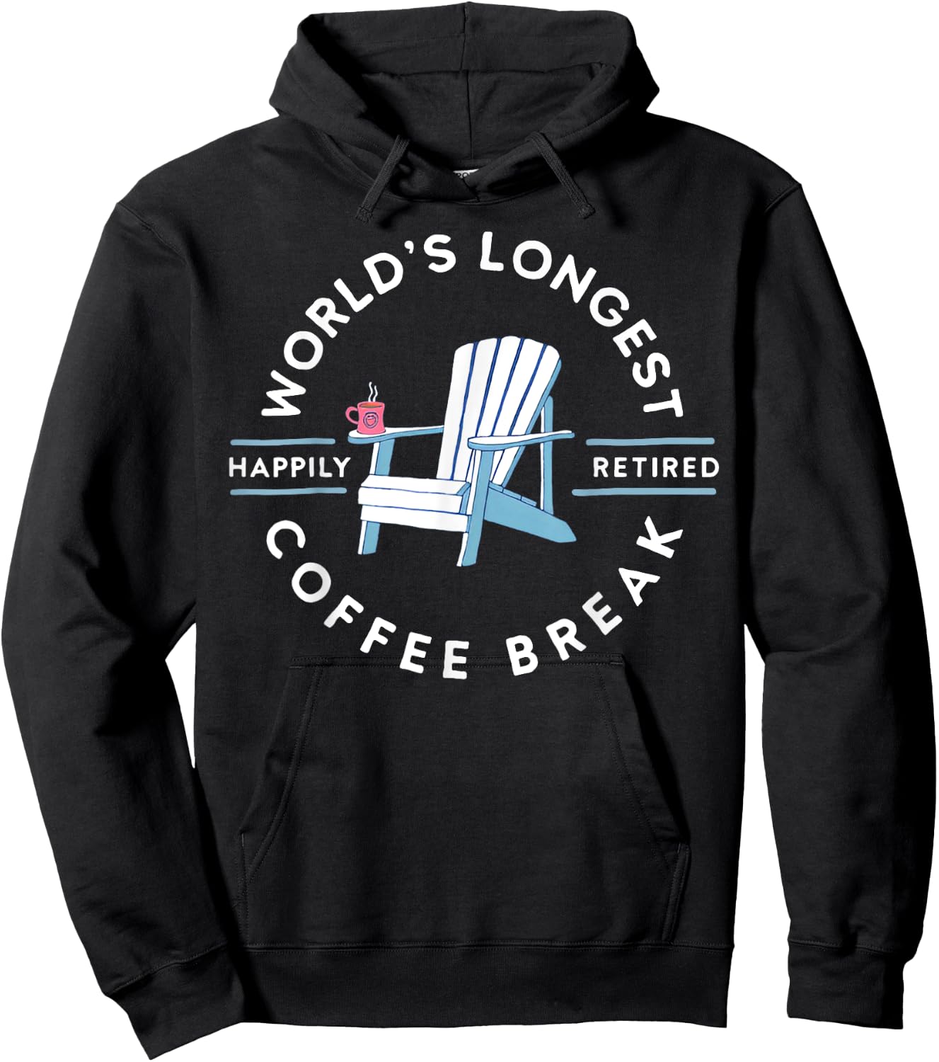 Worlds Longest Coffee Break Hoodie - Hoodie | Black