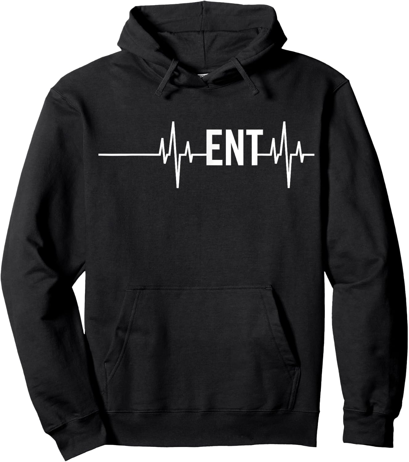 ENT Doctor Nurse Ear Nose Throat ENT Heartbeat Hoodie - Hoodie | Black