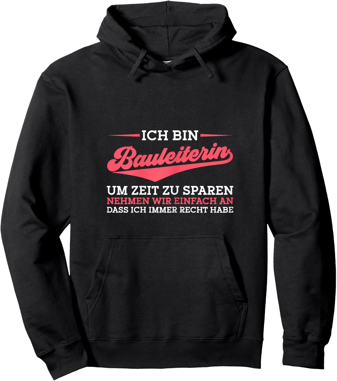 Women's construction engineering, building supervision, construction manager , black, s Hoodie - Hoodie | Black