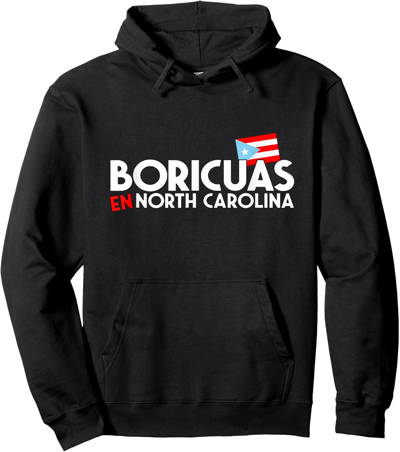 Boricuas en NC Logo Hoodie - Hoodie | Black