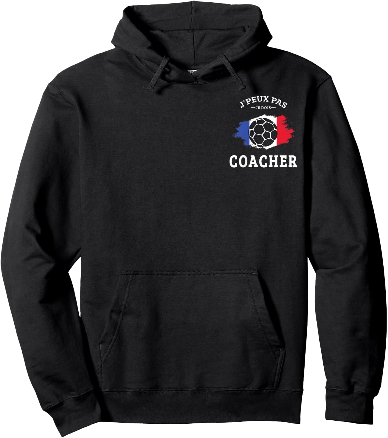Coach Je Dois coacher Hand Handball Handball Coach Funny Hoodie - Hoodie | Black
