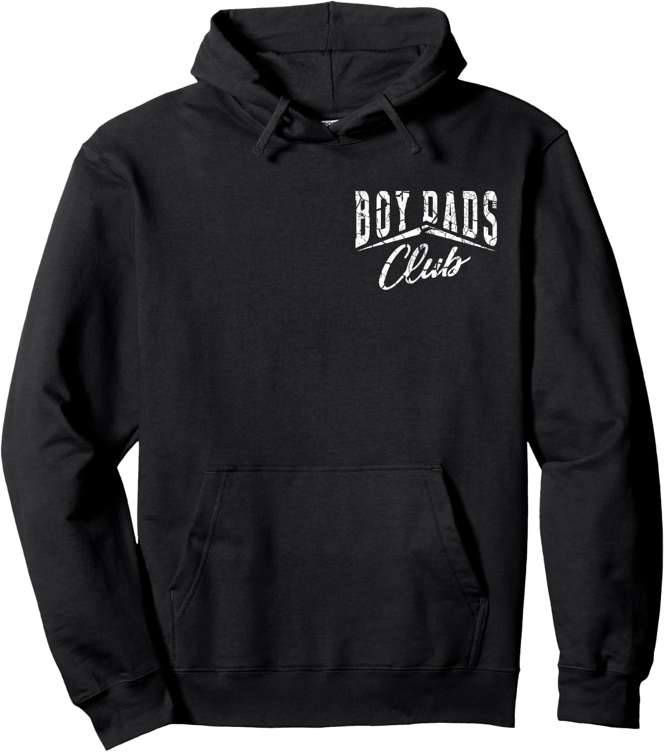 Boy Dads Club Father's Day Dad Vintage Hoodie - Hoodie | Black