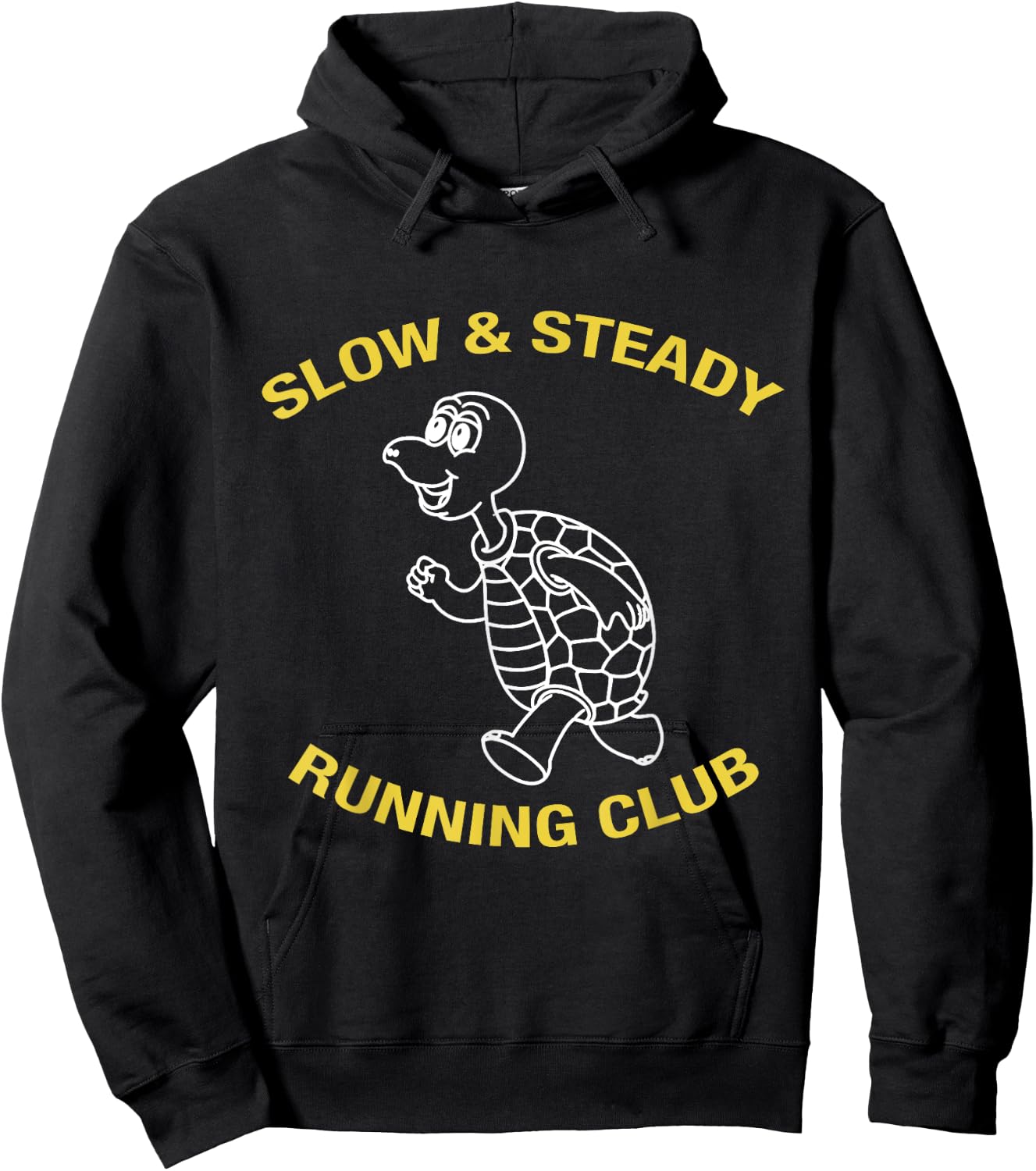 Slow & Steady Wins The Race Turtle Running Club T Shirt Hoodie - Hoodie | Black