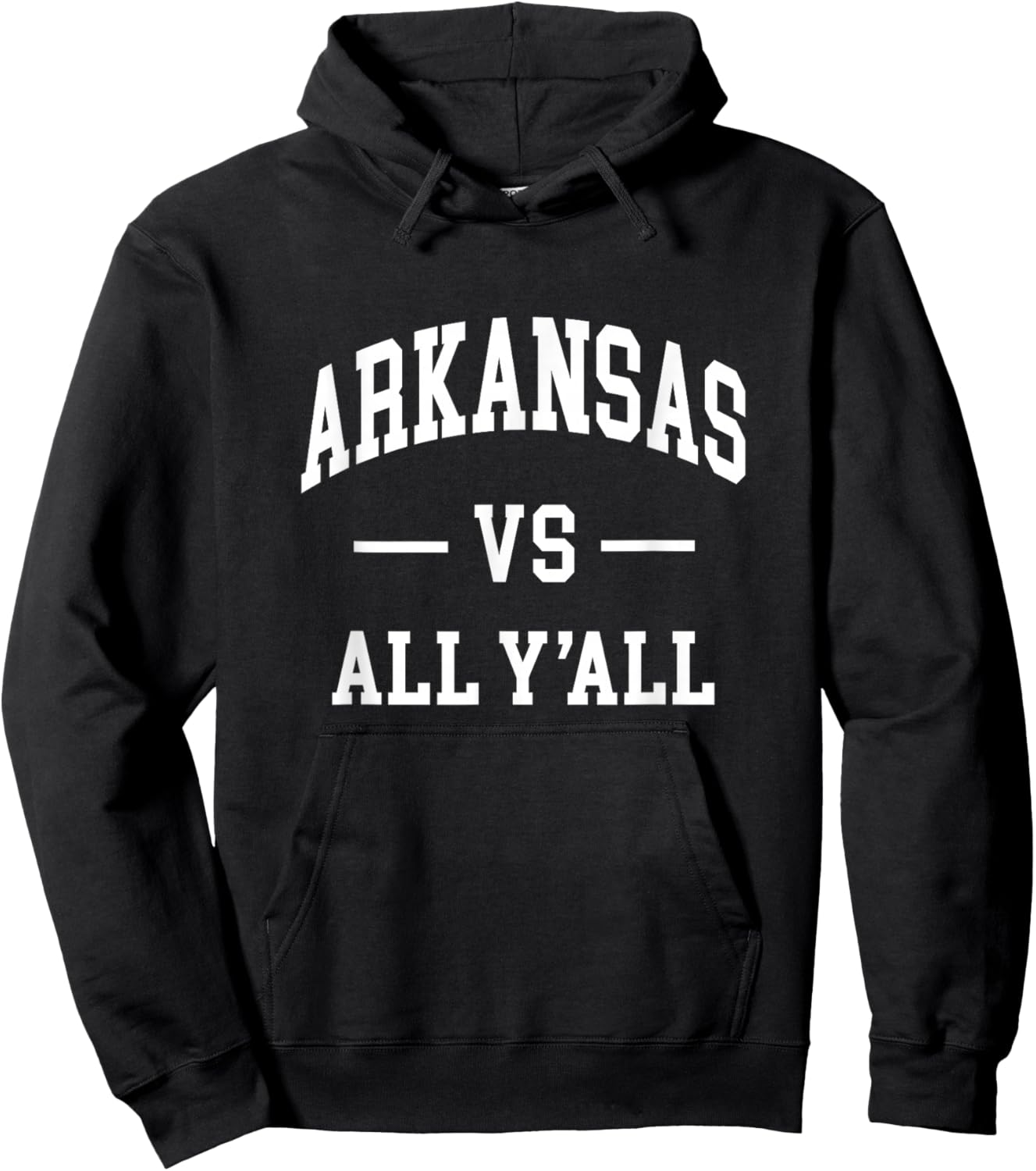 Graphic Apparel Co. - ARKANSAS - Classic - -Adults, -Kids - Red - Small - Short Sleeve - - Modern - Classic Solid Design Hoodie - Hoodie | Black