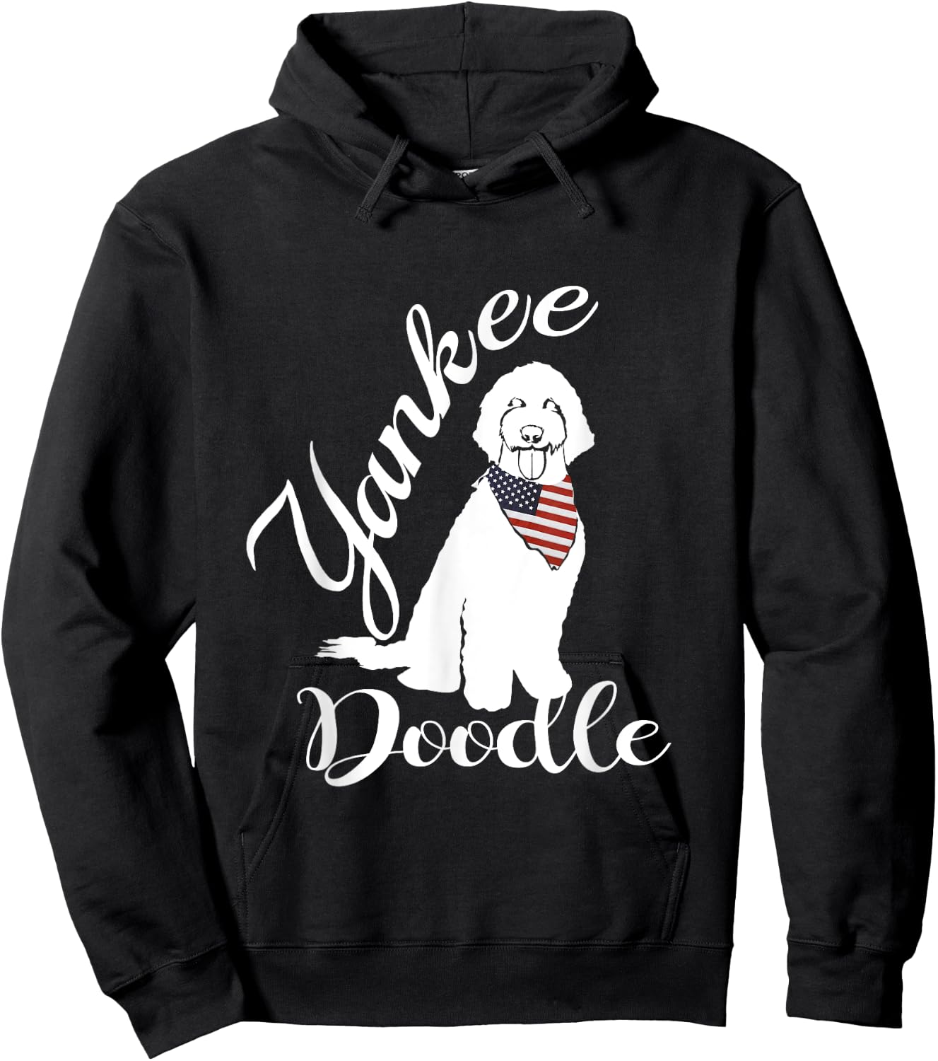 Golden Doodle Shirt- Yankee Doodle- Patriotic USA Kids Men Hoodie - Hoodie | Black