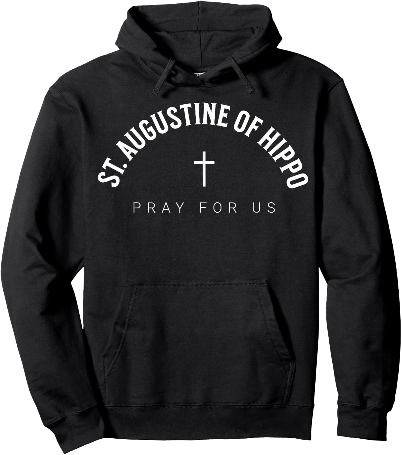 St. Augustine of Hippo Catholic Patron Christian Saint Hoodie - Hoodie | Black
