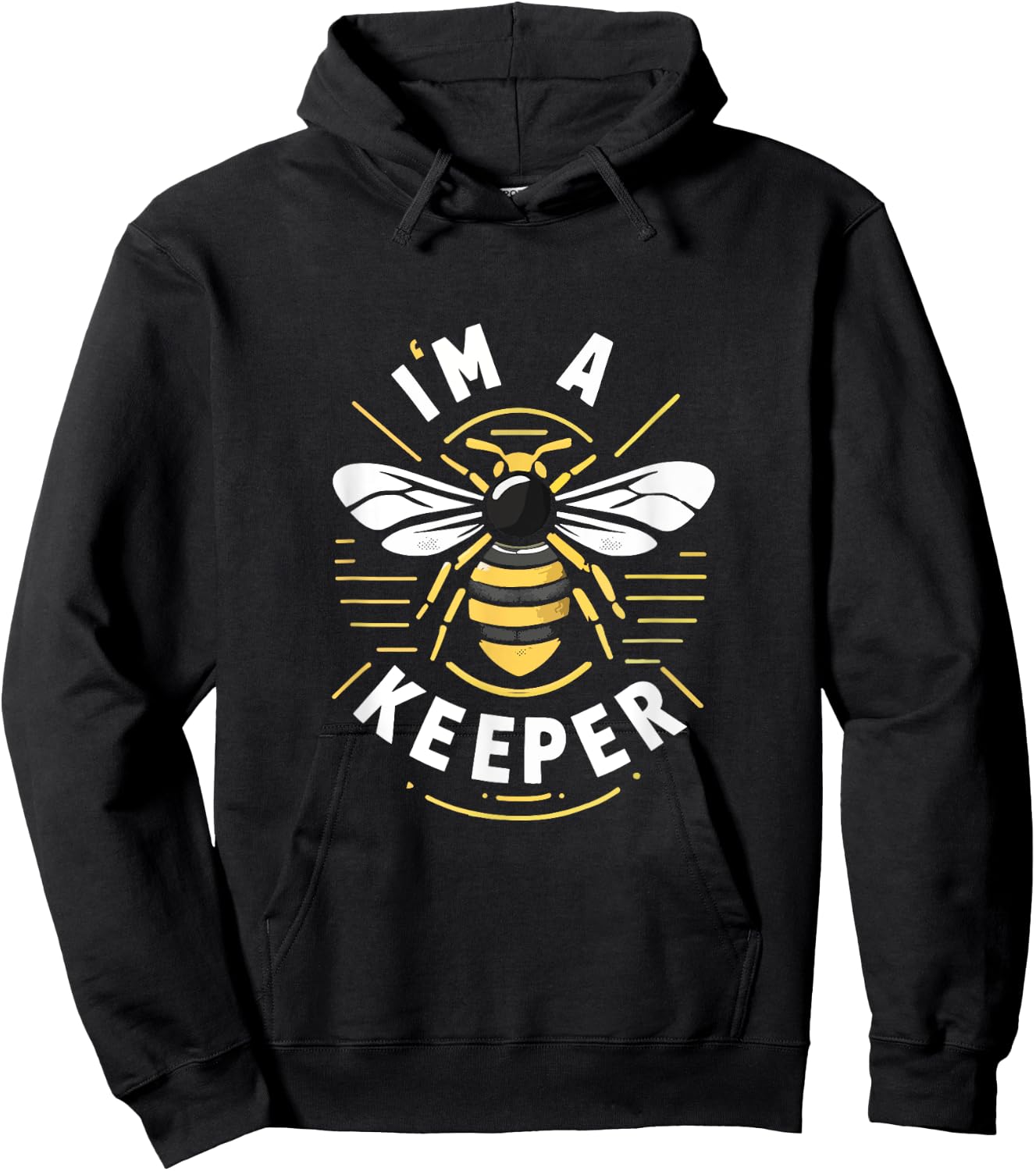 I Am A Keeper Beekeeper Beekeeping Honey Cute Bees Funny Hoodie - Hoodie | Black