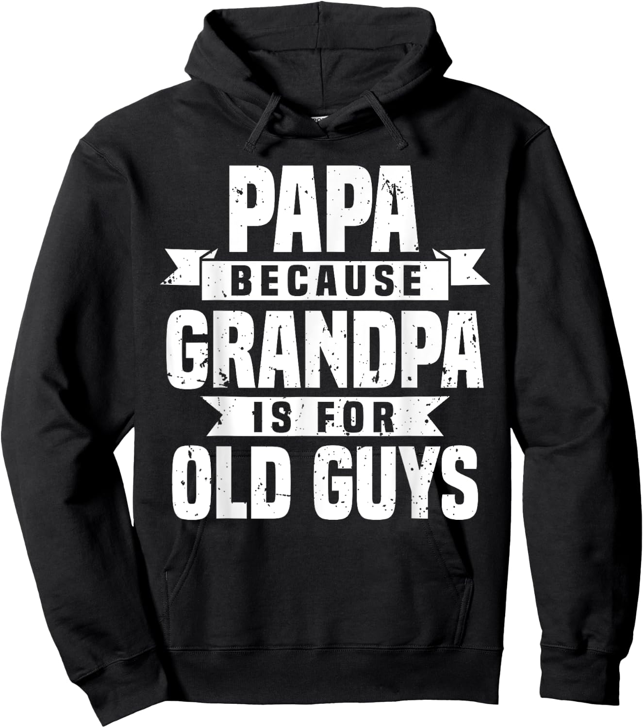 Funny Papa Art For Grandpa Men Dad Grandfather Father's Day Hoodie - Hoodie | Black