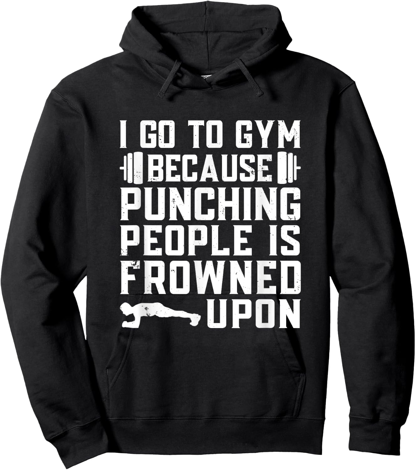 Funny Bodybuilding Gym Quote Hoodie - Hoodie | Black