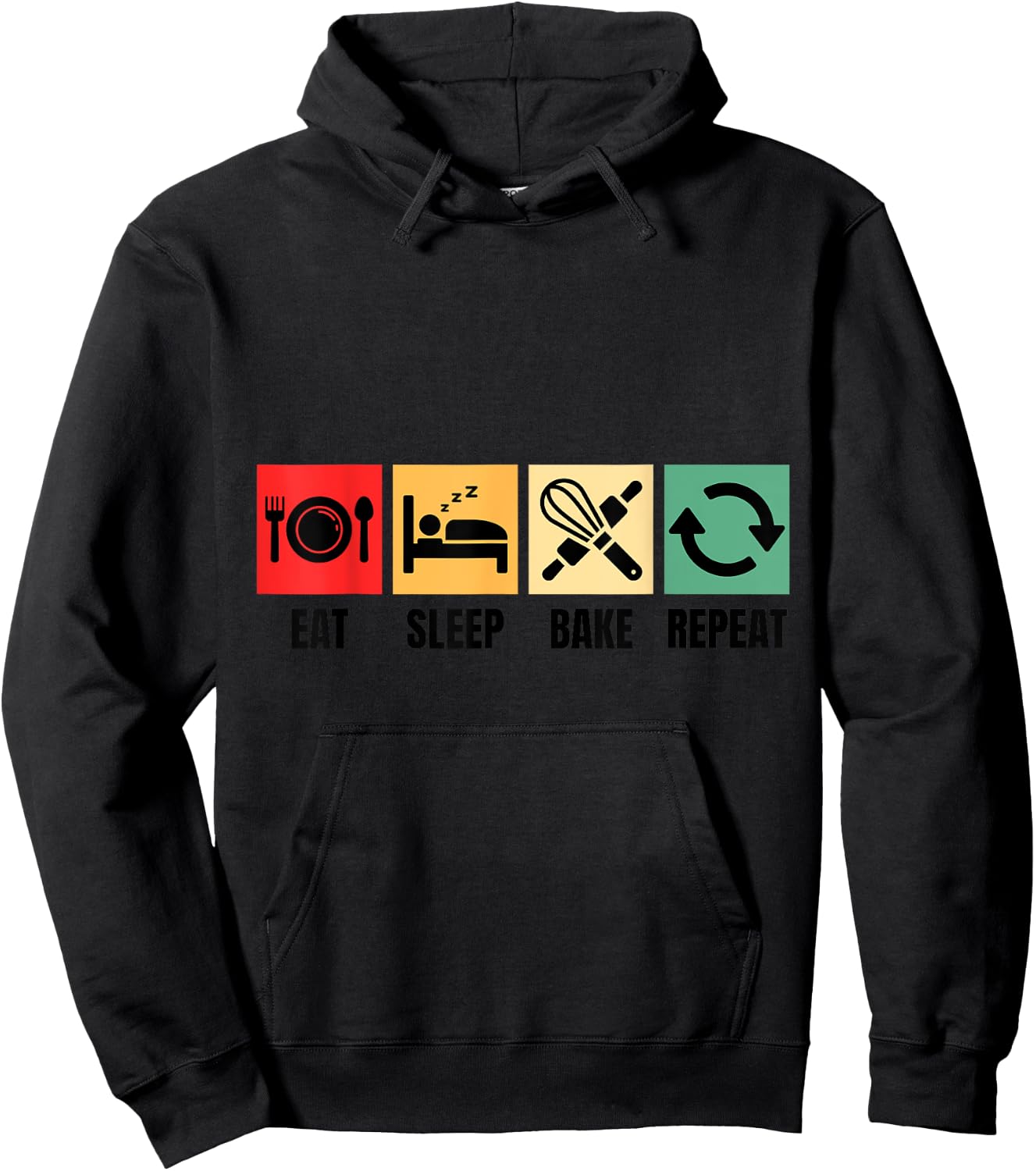Bakery design for pastry chefs, bakers and amateur bakers , grey, S Hoodie - Hoodie | Black