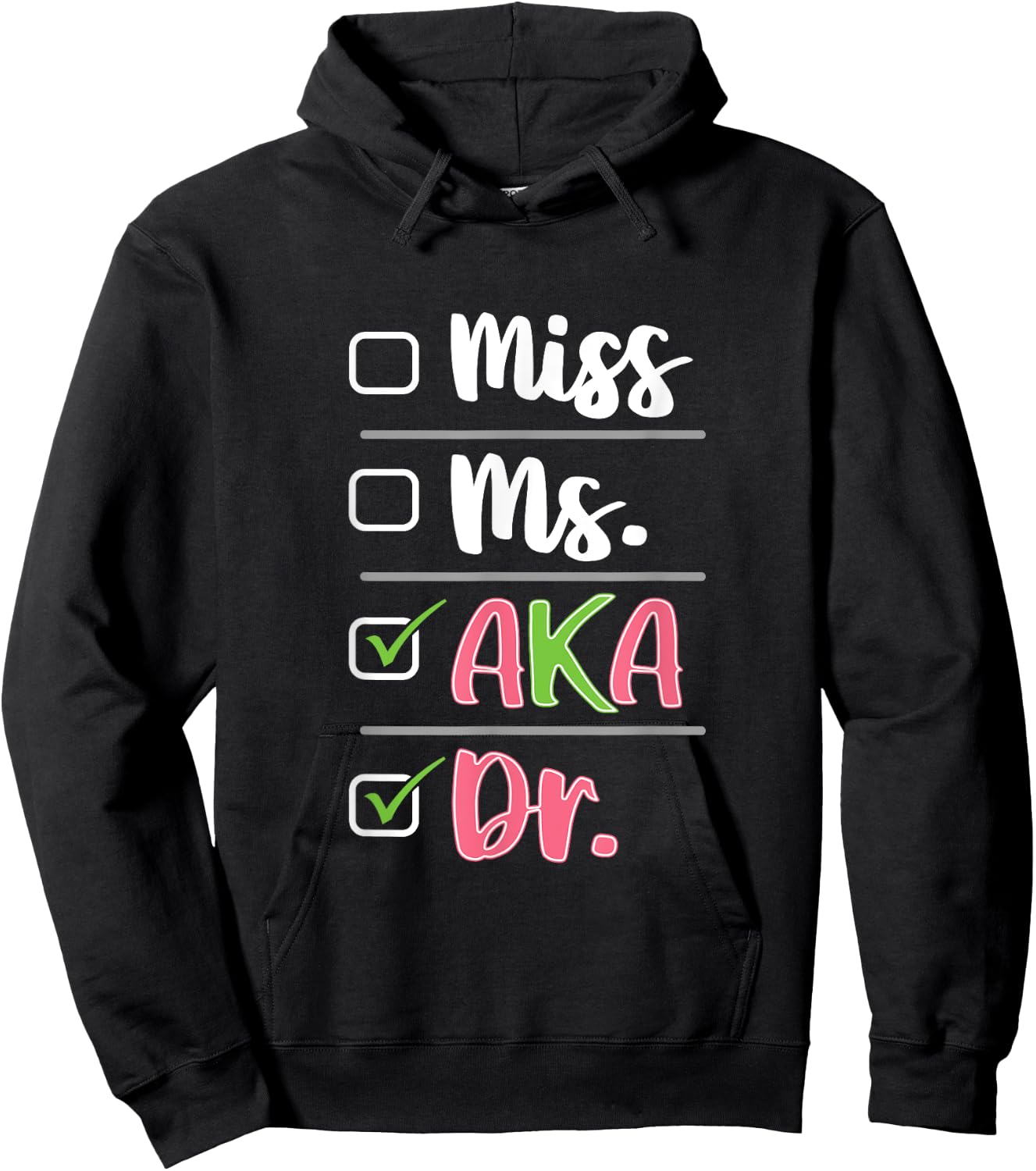 AKA Doctor Medical Worker Appreciation Graduation Hoodie - Hoodie | Black