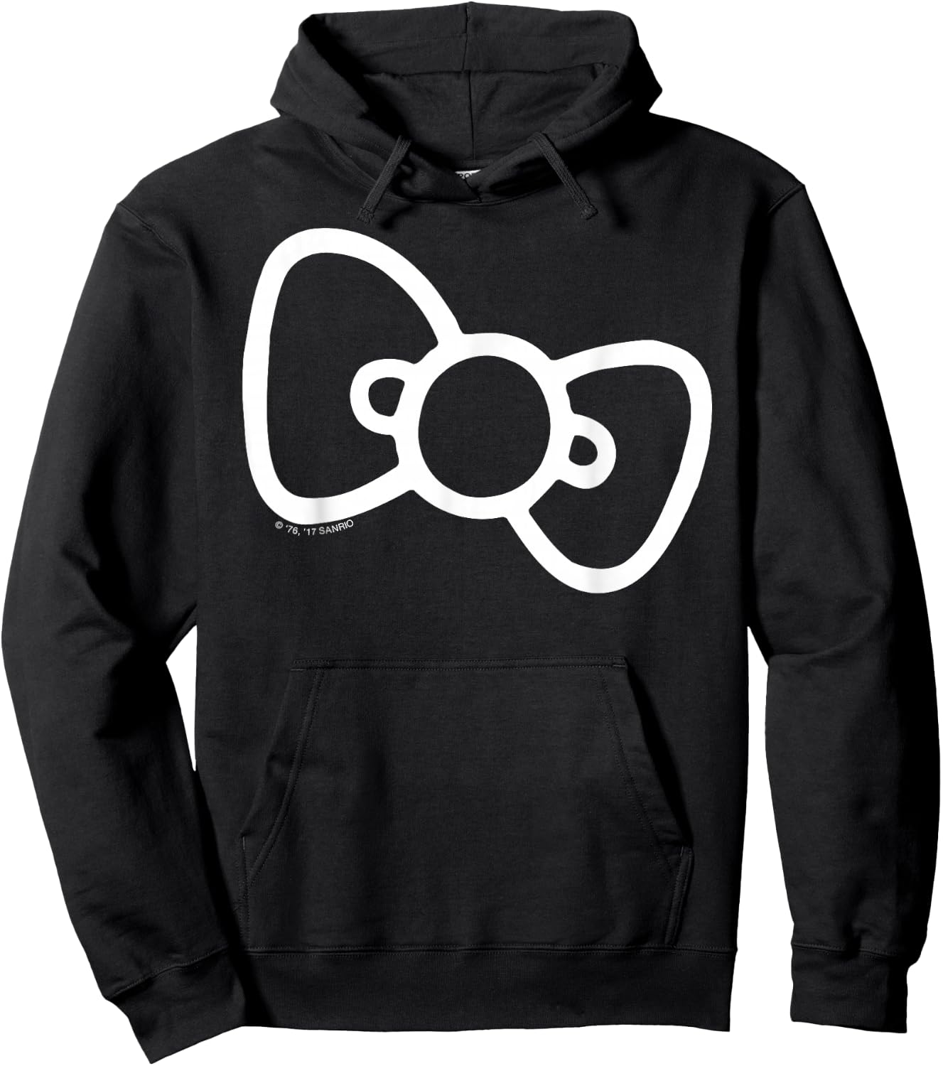 Hello Kitty Retro Bow Shirt Hoodie - Hoodie | Black