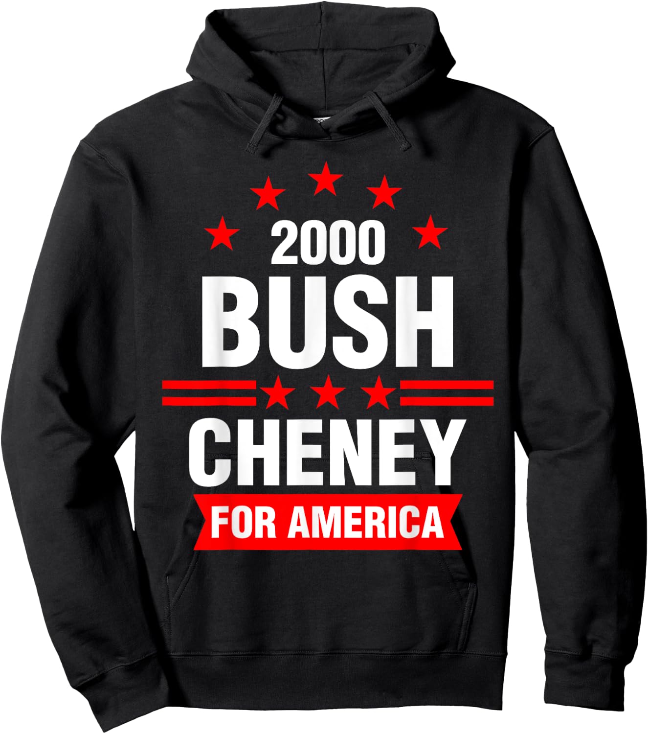 Bush Cheney 2000 America Election Campaign Hoodie - Hoodie | Black
