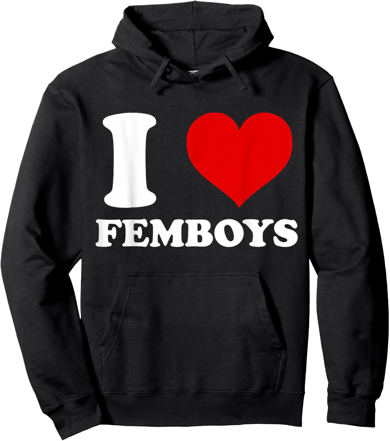 I Love Femboys I Heart Femboys Hoodie - Hoodie | Black