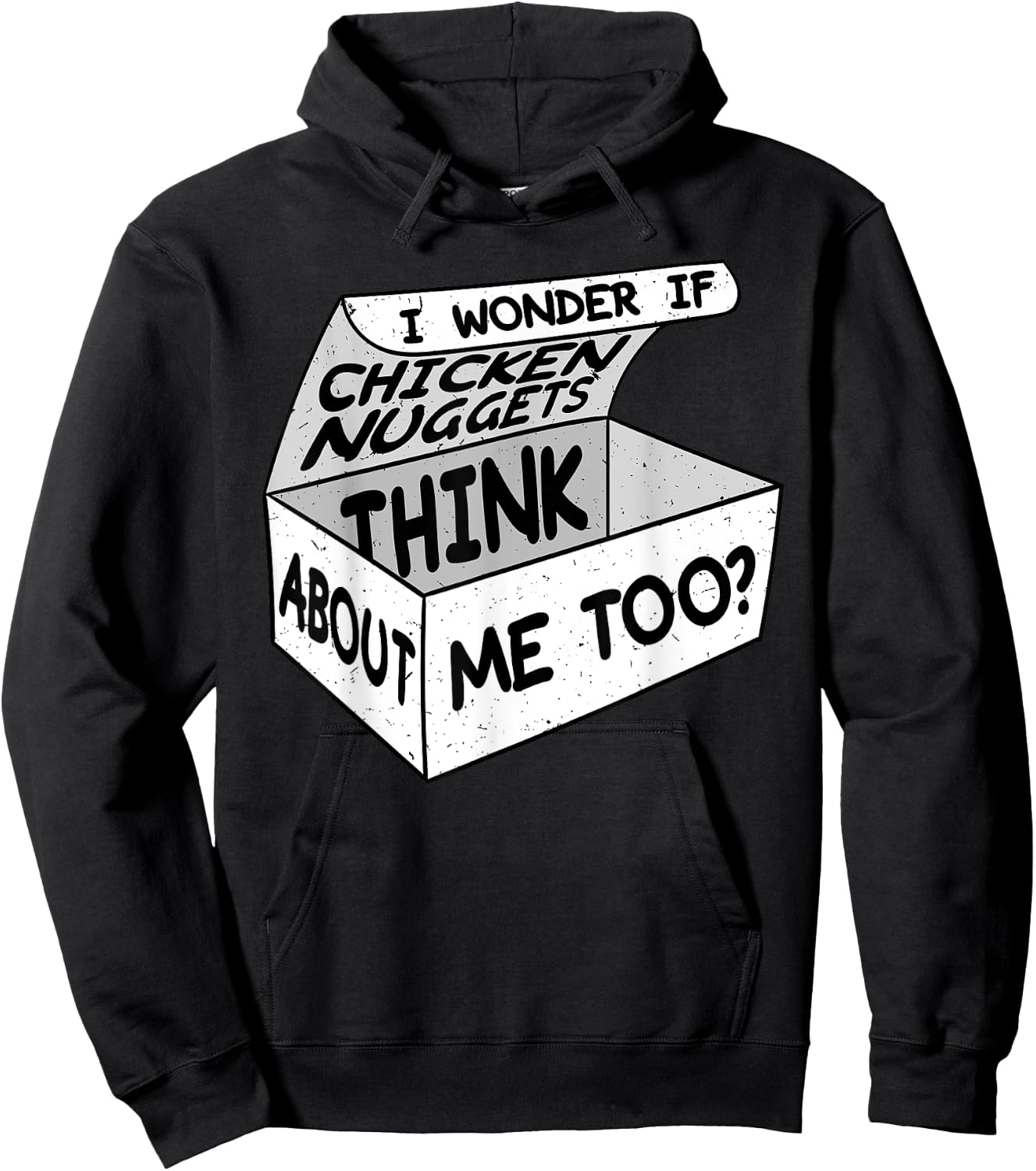 Chicken Nugget Nuggies Fans Nug Eaters Fast Food Lovers Hoodie - Hoodie | Black