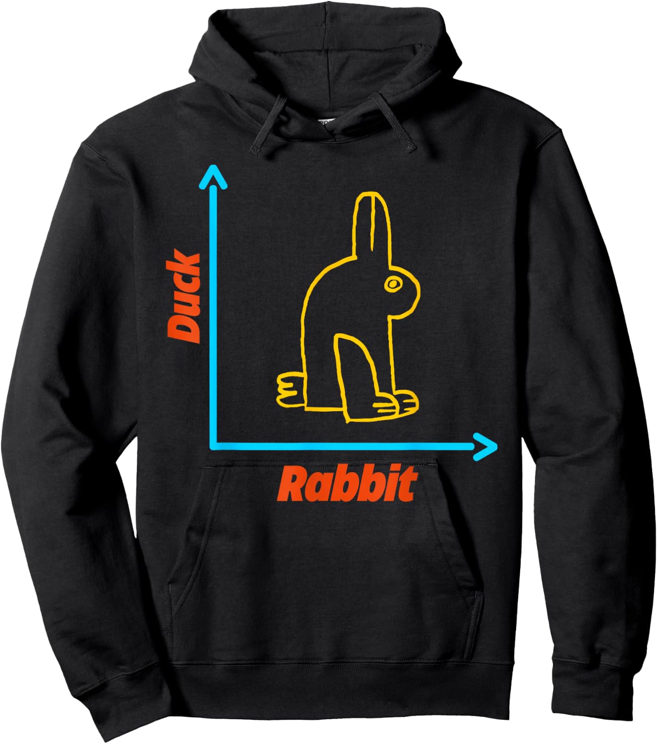 Wittgensteins Rabbit Duck Illusion Physics Nerd Math Geek Hoodie - Hoodie | Black