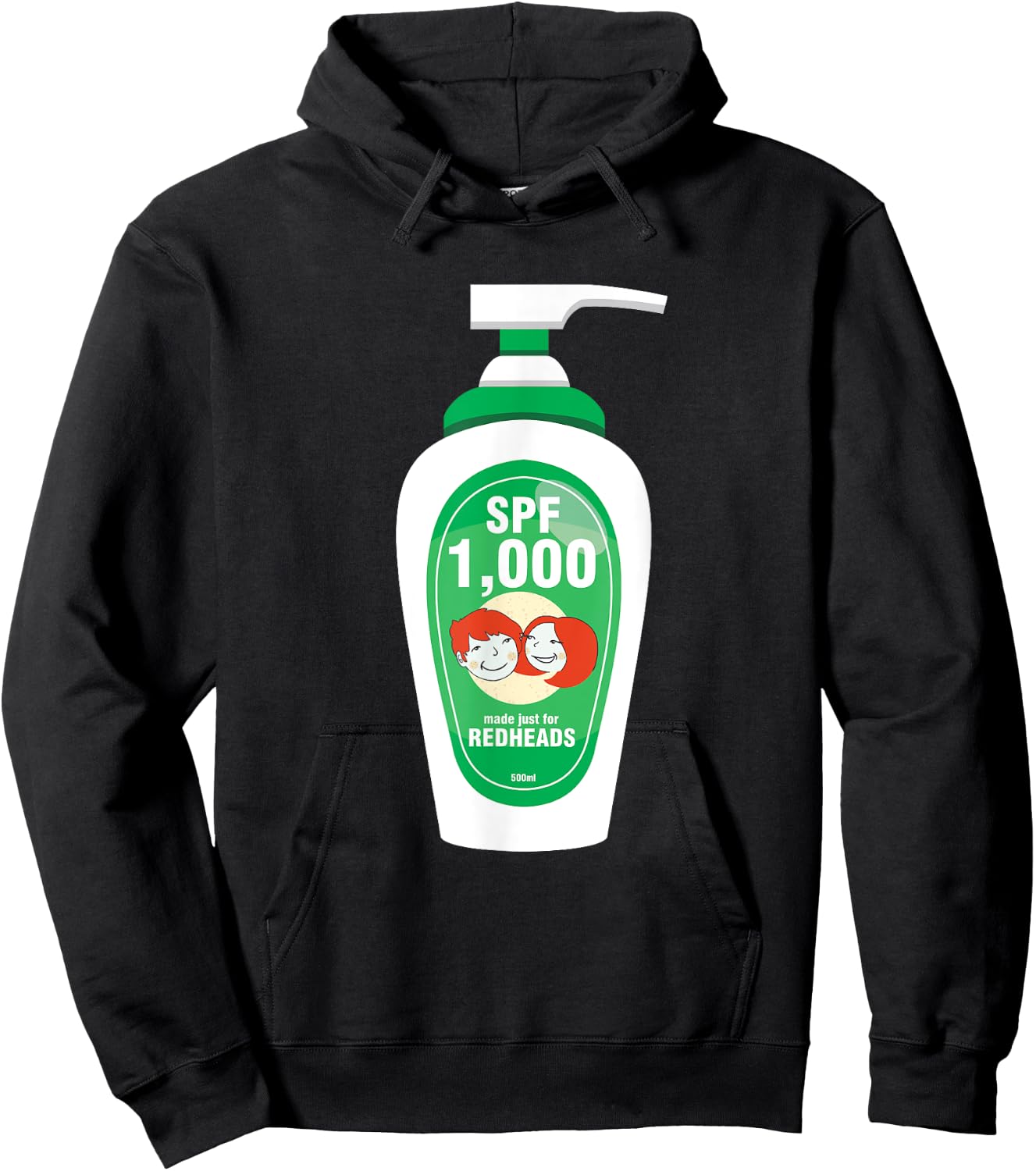 Funny Sarcastic Irish Ginger Redhead SPF 1000 Sunscreen Hoodie - Hoodie | Black