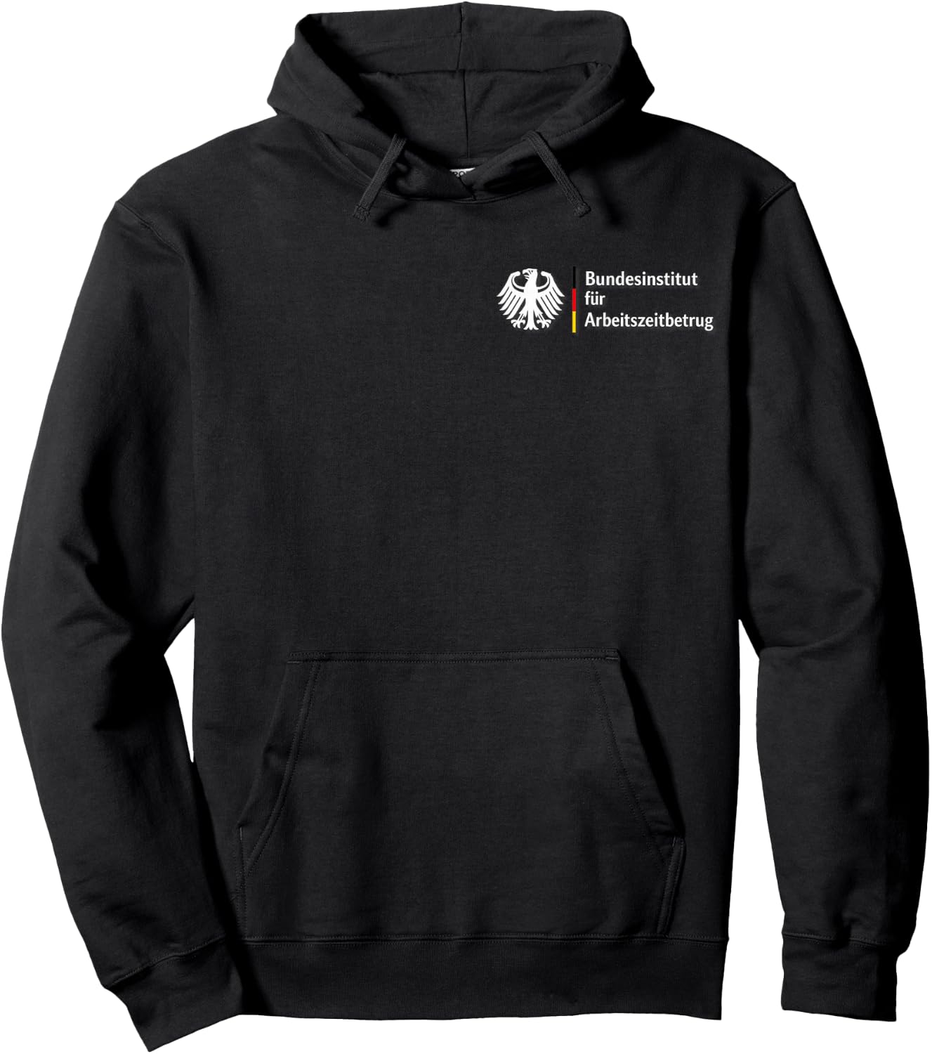 Bundesinstitut für Arbeitszeitbetrug – Lustiges Büro Spruch Hoodie - Hoodie | Black