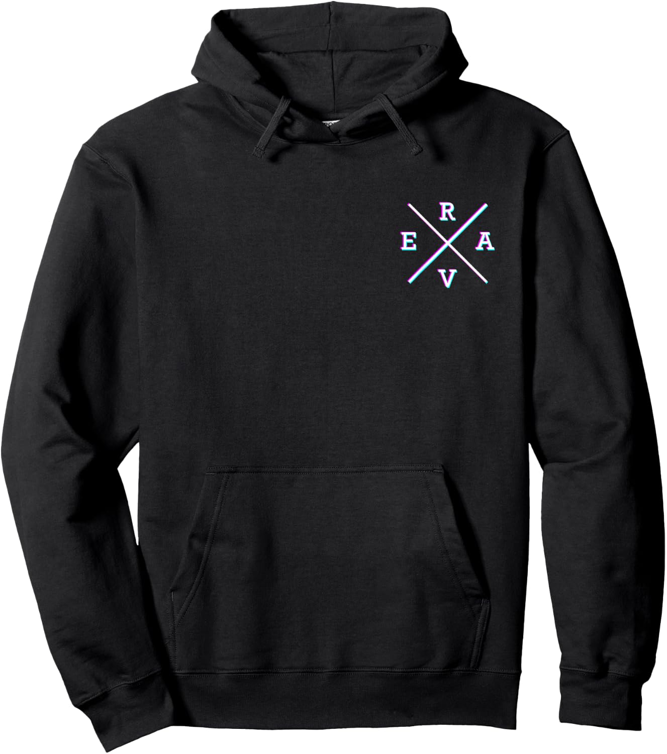 Raver Spruch Rave Hemdtasche Brusttasche Techno Musik Hoodie - Hoodie | Black