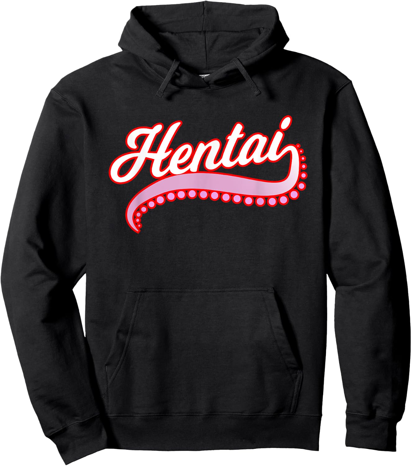 Funny Hentai Anime Shirt - Hentai Tentacle Tail Gag Hoodie - Hoodie | Black