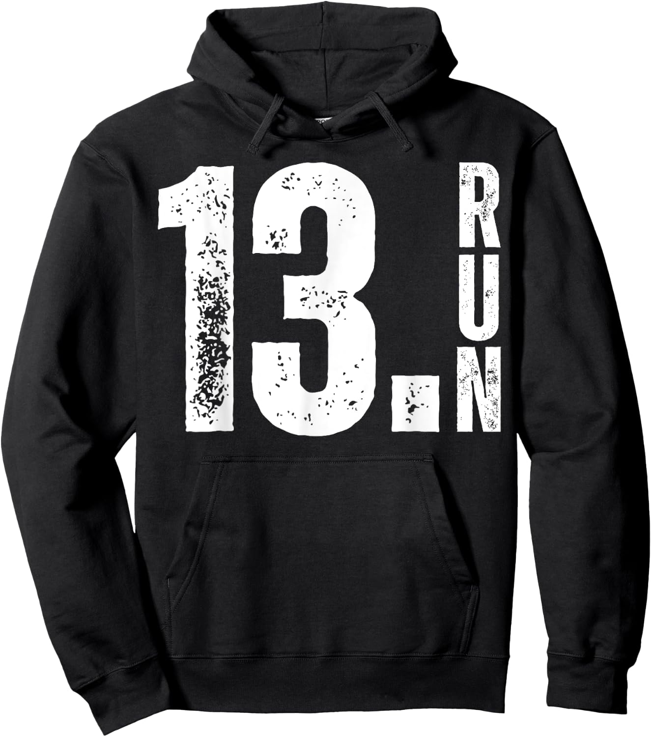Half Crazy 13.1 Running Half Marathon Race Runner Training Hoodie - Hoodie | Black