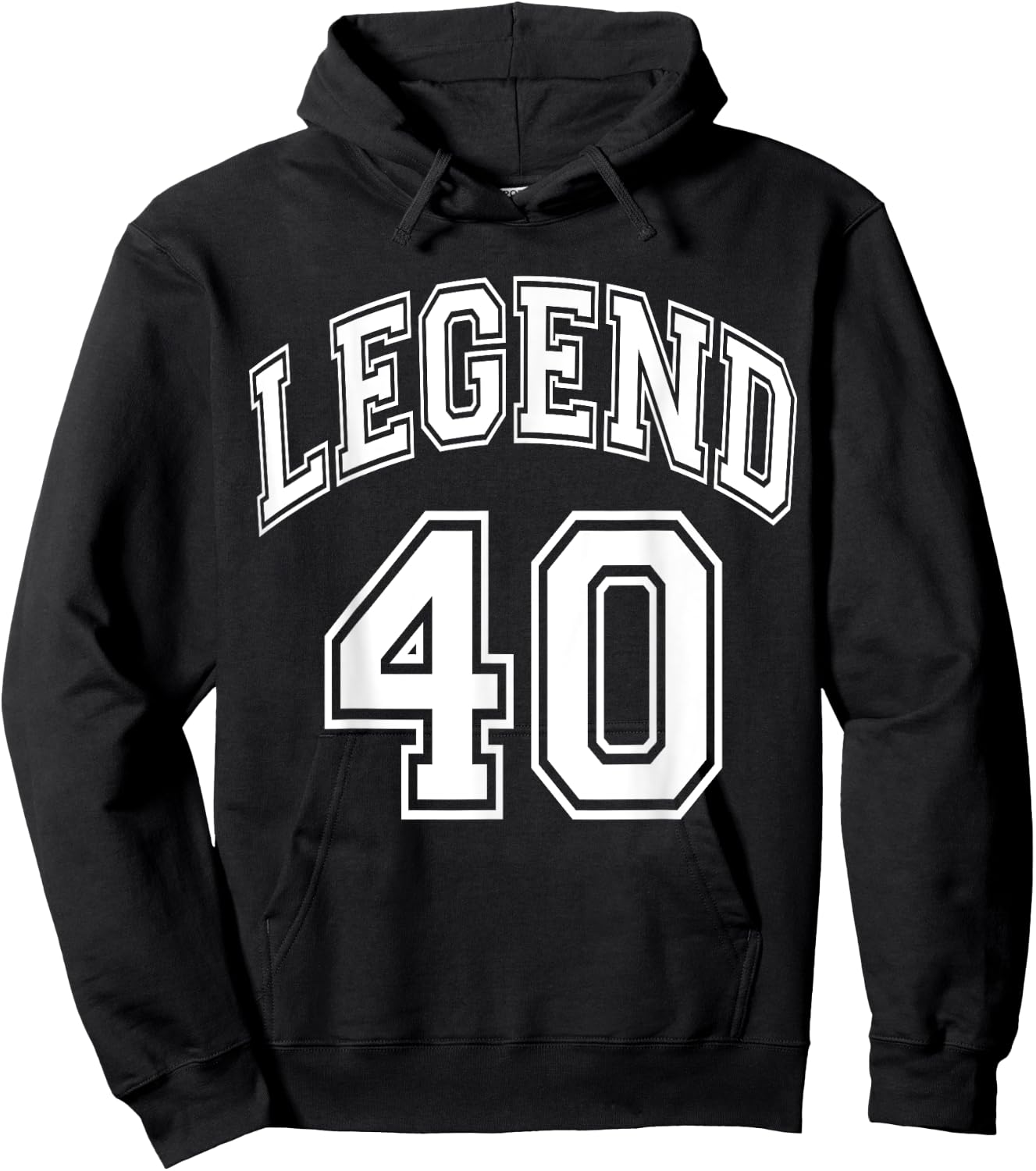 Legend 40 Number Varsity Team - 40th Birthday & 40 Years Old Hoodie - Hoodie | Black